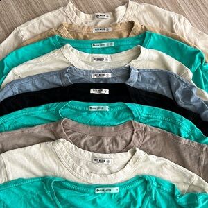10 Pack Plain Tees (Men) Buck Mason & Marine Layer Bundle